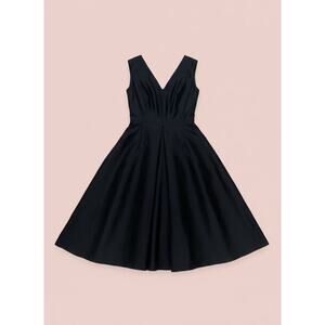 D&G Dolce & Gabbana Vintage Fit & Flare Dress – Black Size 38 or US Size 2